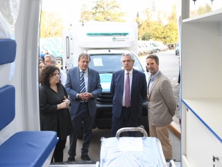 ”Uno de los roles centrales del Estado es garantizar la salud de argentinos y argentinas”, dijo el presidente al entregar 344 ambulancias en Moreno