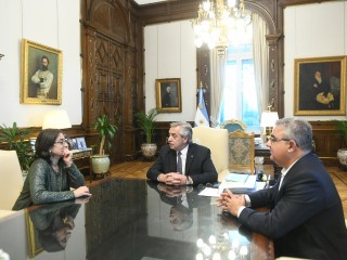 El presidente se reunió con el gobernador de Catamarca, Raúl Jalil