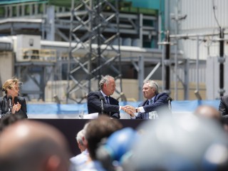 Alberto Fernández inauguró las obras de la Central Térmica en Ensenada que amplían 50% la capacidad de generación de energía eléctrica