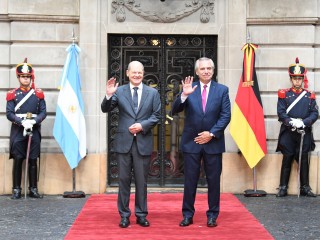 El presidente se reunió con el canciller de Alemania, Olaf Scholz