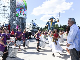 El presidente encabezó la apertura del ciclo Verano en Tecnópolis - Atardeceres 2023