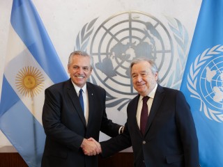 El presidente se reunió con el secretario general de la ONU, António Guterres