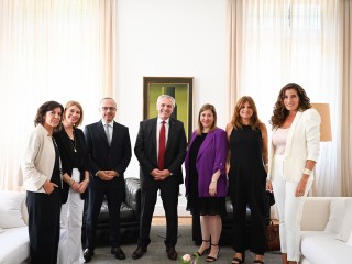 El presidente Alberto Fernández se reunió con empresarias 