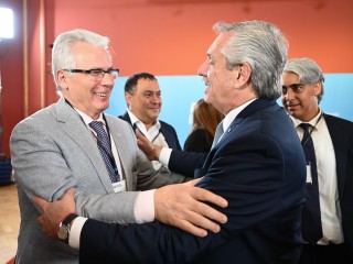 El presidente recibió a las y los miembros del Grupo de Puebla que participarán del III Foro Mundial de Derechos Humanos
