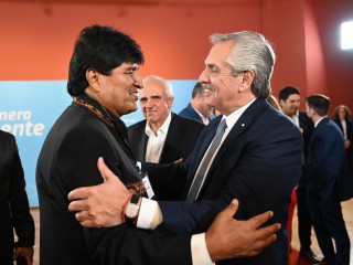 El presidente recibió a las y los miembros del Grupo de Puebla que participarán del III Foro Mundial de Derechos Humanos