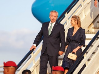 El presidente Alberto Fernández llegó a República Dominicana para participar de la Cumbre Iberoamericana