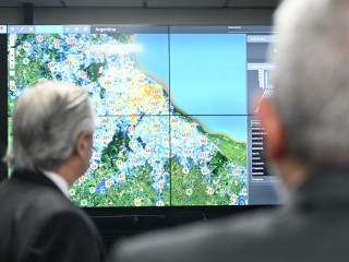 El presidente Alberto Fernández participó de la presentación del nuevo 911 Federal