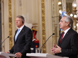 El presidente Alberto Fernández se reunió con su par de Rumania, para fortalecer la relación bilateral