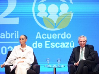 El presidente inauguró la segunda reunión de la Conferencia de las Partes del Acuerdo de Escazú