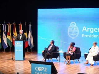 El presidente inauguró la segunda reunión de la Conferencia de las Partes del Acuerdo de Escazú