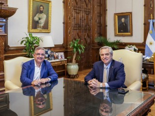 El presidente se reunió con el gobernador de Catamarca, Raúl Jalil