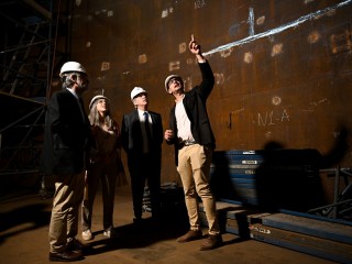 El presidente recorrió las obras del primer reactor de potencia 100% argentino