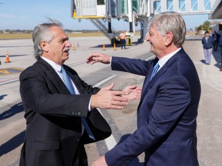 El presidente llegó a Santa Rosa para inaugurar el primer Centro Territorial Integral de Políticas de Género y Diversidad de La Pampa