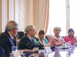 El presidente se reunió con representantes de familiares de detenidos-desaparecidos de Latinoamérica