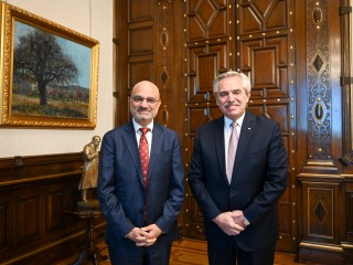 El presidente recibió al embajador de la India en el marco de los preparativos del G20