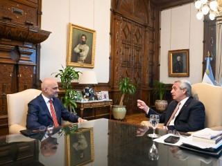 El presidente recibió al embajador de la India en el marco de los preparativos del G20