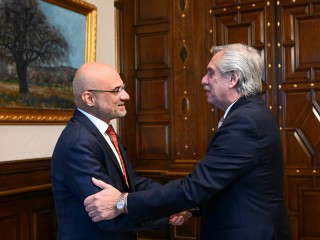 El presidente recibió al embajador de la India en el marco de los preparativos del G20