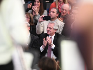 El presidente encabezó el cierre del Encuentro Federal de Orquestas Infantiles y Juveniles de Argentina en Tecnópolis