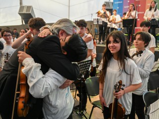 El presidente encabezó el cierre del Encuentro Federal de Orquestas Infantiles y Juveniles de Argentina en Tecnópolis