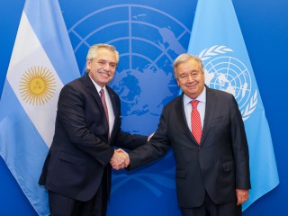 El presidente mantuvo una reunión con el secretario General de la ONU, António Guterres