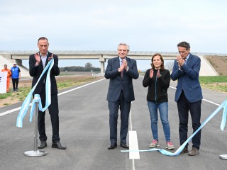 El presidente inauguró la finalización de la Autopista RN 8 Pilar-Pergamino
