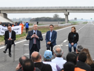 El presidente inauguró la finalización de la Autopista RN 8 Pilar-Pergamino