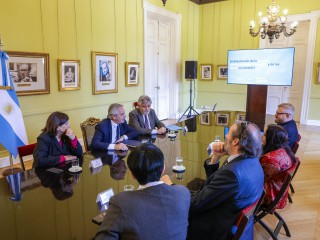  El presidente se reunió con investigadores e investigadoras del CONICET