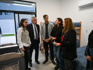 El presidente inauguró el nuevo Centro Territorial Integral de Políticas de Género y Diversidad de Morón