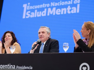 El presidente inauguró en Tecnópolis el Primer Encuentro Nacional de Salud Mental