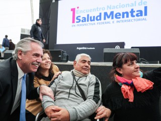 El presidente inauguró en Tecnópolis el Primer Encuentro Nacional de Salud Mental