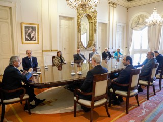 El presidente recibió a integrantes de instituciones armenias de Argentina