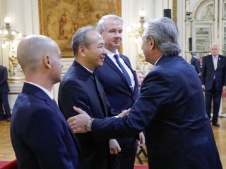 El presidente recibió las cartas credenciales de siete nuevos embajadores