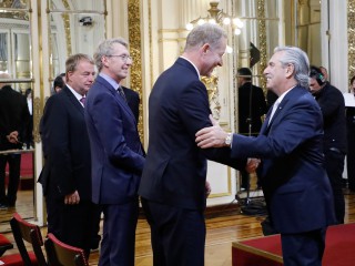 El presidente recibió las cartas credenciales de siete nuevos embajadores