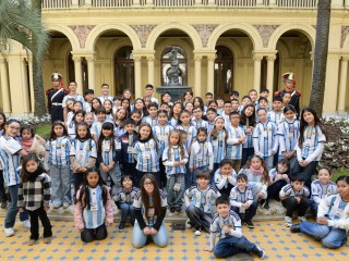Casa Rosada recibió la visita de niños de iglesias evangélicas