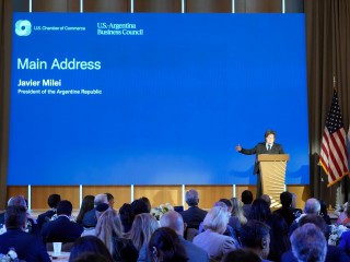 Discurso del Presidente Javier Milei tras recibir el premio “Global Champion of Free Enterprise”, otorgado por la Cámara de Comercio de los Estados Unidos