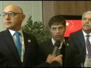 Kicillof y De Vido destacaron la firma de convenios con China para la construcción de la cuarta y la quinta central nuclear en Argentina. 15 de noviembre de 2015, Cumbre G20 en Antalya, Turquía