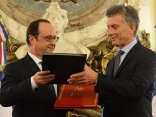 El presidente Macri y François Hollande brindaron declaraciones