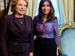 La Presidenta recibió a la titular del senado ruso Valentina Matvienko