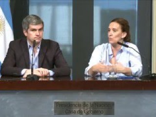 Conferencia de Prensa de Gabriela Michetti y Marcos Peña