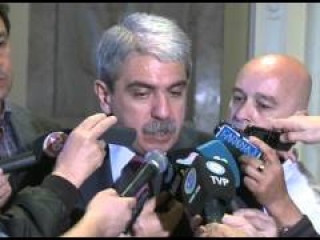 Declaraciones del jefe de Gabinete, Aníbal Fernández, antes de ingresar a Casa Rosada. 12 de noviembre de 2015