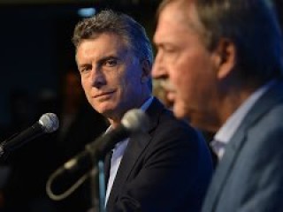 Mauricio Macri y Juan Schiaretti brindaron una conferencia de prensa.